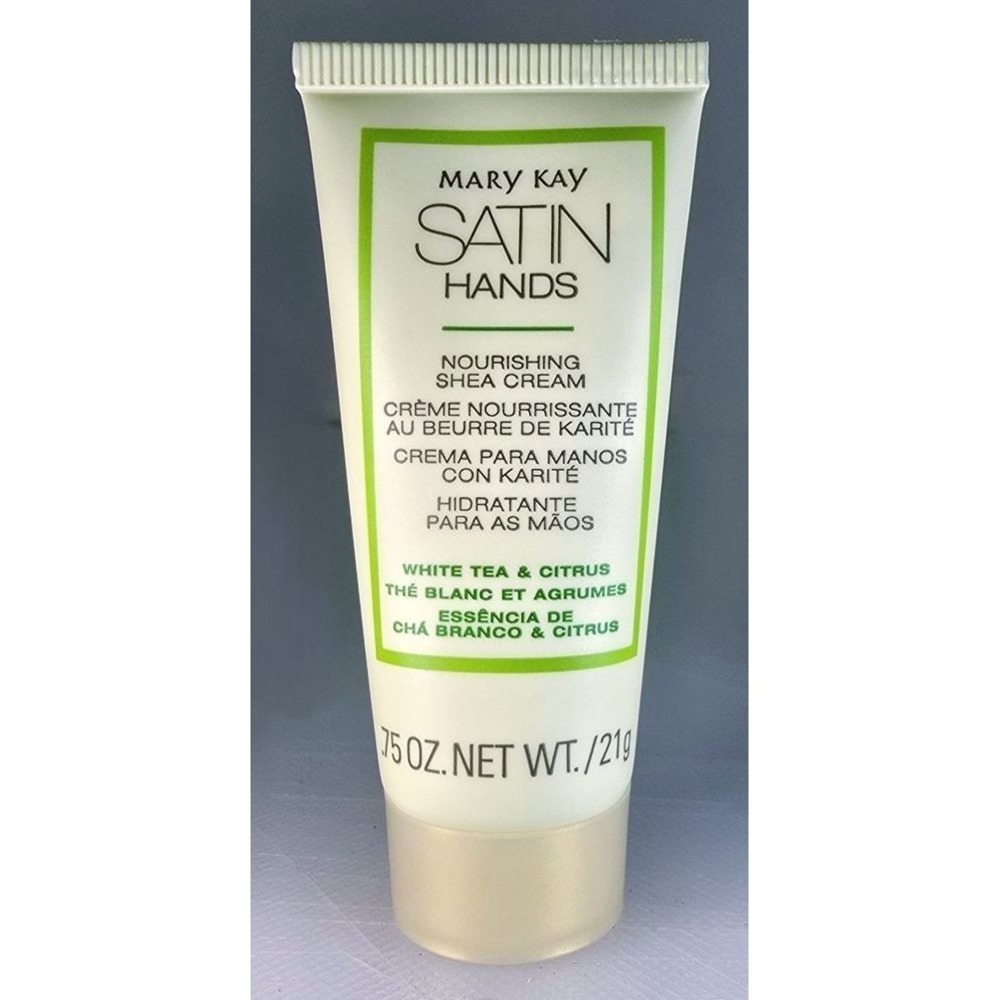 MARY‎ KAY Satin Hands Shea Hand Cream White Tea & Citrus 0.75 Oz Travel Size NEW